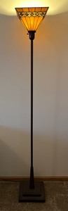 lot 7 image: Stained Glass Floor Lamp