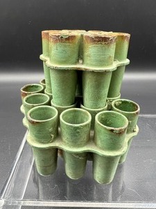 lot 16 image: Vintage Metal Flower Frog Lot of 8