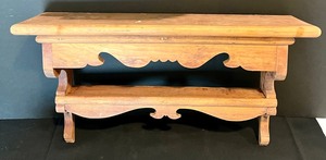 lot 124 image: 3 Wooden Display Shelves