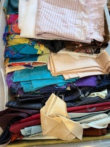 lot 136 image: Sheers, Silkies & More Assorted Fabrics