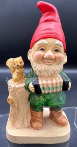 lot 51 image: 4 Piece Scandinavian Gnome Lot with Homco