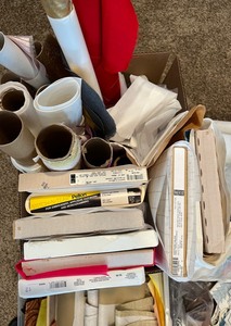 lot 140 image: 4 Bins of Fabric, Webbing and More