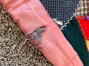lot 187 image: Vintage Crazy Quilt