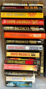 lot 190 image: Full Bin of David Baldacci Books