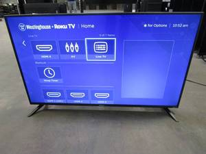 lot 872 image: Westinghouse 50 4K Ultra HD Smart Roku TV with HDR WR50UT4210 (LINES ON SCREEN)