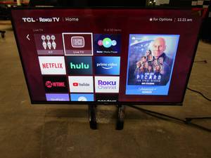 lot 885 image: TCL - 32 Class 3-Series Full HD LED Smart Roku TV Model32S359