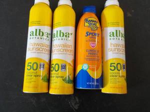 4 Spray Sunscreen...