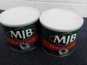 2 - 26 oz MJB Premium Coffee...