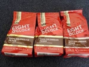 3 - 11 oz Eight O Clock 100% Colomb...