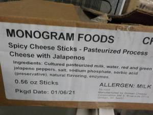 10.74 lb. Box Frozen Spicy Cheese S...