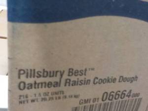 Pillsbury Best Oatmeal Raisin 20 lb...