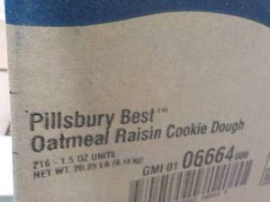 Pillsbury Best Oatmeal Raisin 20 lb...