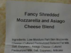 5 lb. Bag Frozen Mozzarella and Asi...