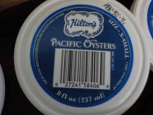 6 - 8 oz Frozen Pacific Oysters pa...
