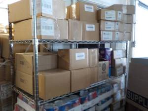 All Food on Shelving Unit some pas...