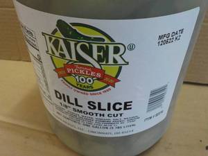 1 Gallon Kaiser Dill Slice Pickles ...