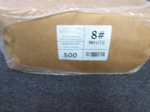 Pack of 500 White 8# LunchGrocery ...