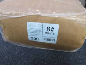 Pack of 500 White 8# LunchGrocery ...