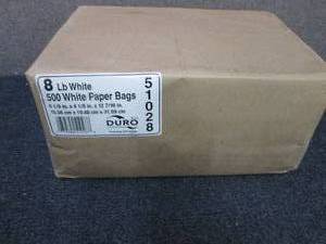 Duro - 51028 - Paper Bag, White, 8#...