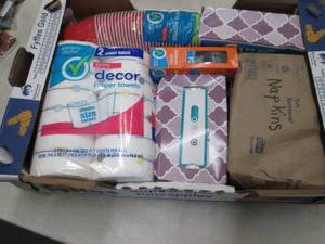 Flat of Assorted Paper Products...