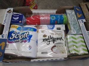 Flat of Assorted Paper Products...