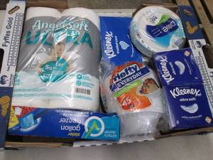 Flat of Assorted Paper Products...