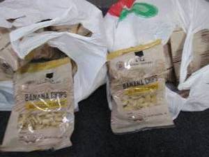 24- 4.0oz Bags Banana Chips past da...