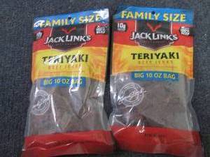 2- 10 oz Bags Jack Links Teriyaki B...