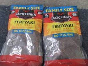 2- 10 oz Bags Jack Links Teriyaki B...