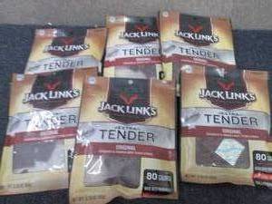 6- 3.25 oz pks Jack Links Extra Ten...
