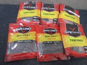 6- 3.25 oz pks Jack Links Teriyaki ...