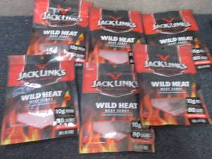 6- 3.25 oz pks Jack Links Wild Heat...