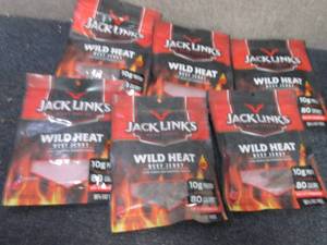 6- 3.25 oz pks Jack Links Wild Heat...