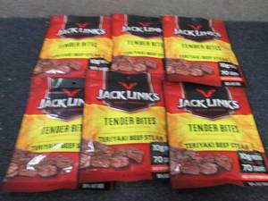 6- 3.25 oz pks Jack Links Tender Bi...