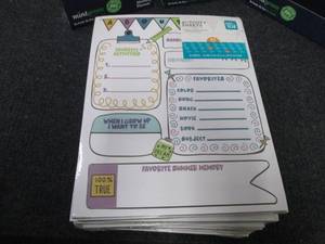 18-50pks About Me Activity Sheets...