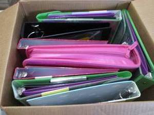Assorted Binders, Expanding File, N...