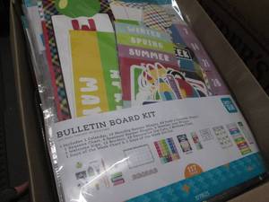 Box of Assorted Bulletin Board Kits...