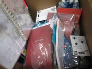 Box of Assorted OfficeSchool Suppl...