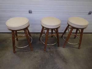 3 Padded Stools