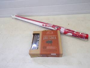 Traeger Grill Cover and Coke Cola Patio Umbrella