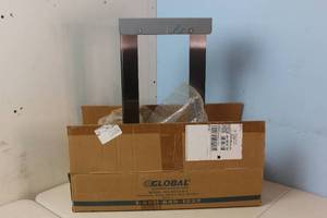 lot 256 image: Global Industrial Quadruple Stainless Steel Glove Box Holder, 21W x 3-34D x 10H