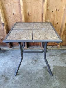 Classic Outdoor Patio Tile Top Table