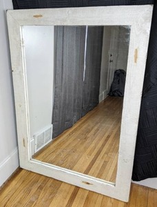 White Framed Decorative Mirror