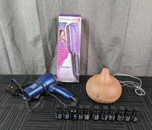 Aroma Diffuser, Remington Hair Straightener and Conair Blow Dryer