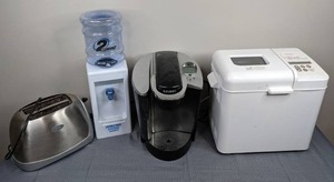 Keurig All Purposed Coffee Maker, West Bend Automatic Bread & Dough Maker, Hydration Station and Oster Toaster