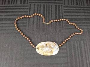 Hand Made 22 Fresh Water Bronze Pearl Necklace