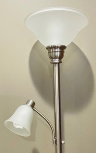 lot 57 image: Two Head Floor Lamp
