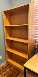 lot 51 image: Bookshelf with Adjustable Shelves