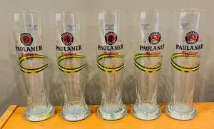 lot 79 image: 8 Paulaner Pilsner Glasses
