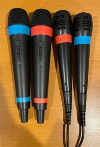 lot 91 image: 4 Singstar Microphones